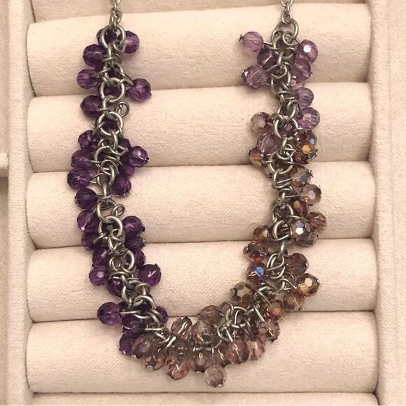 Coldwater Creek | Ombre Sparkle Bead Necklace | 36” Adjustable - Picture 2 of 3